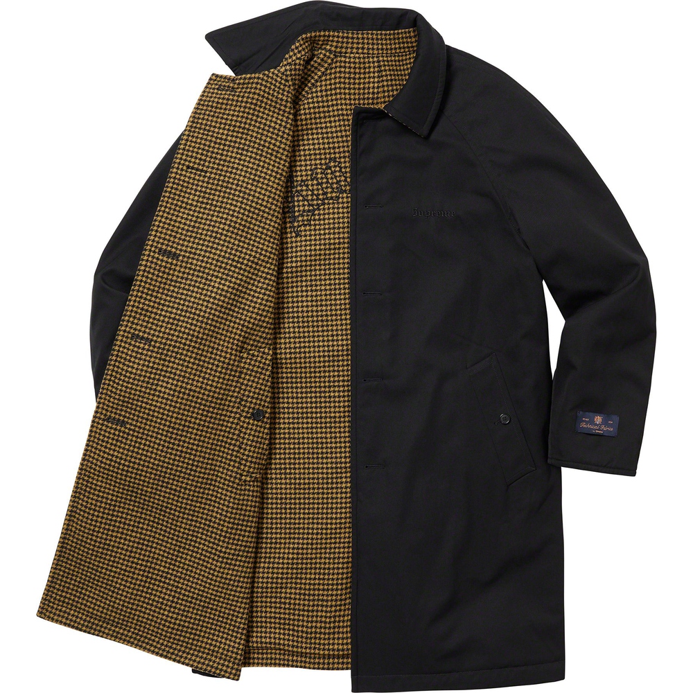 Supreme Reversible Houndstooth Overcoat (FW23) - $798