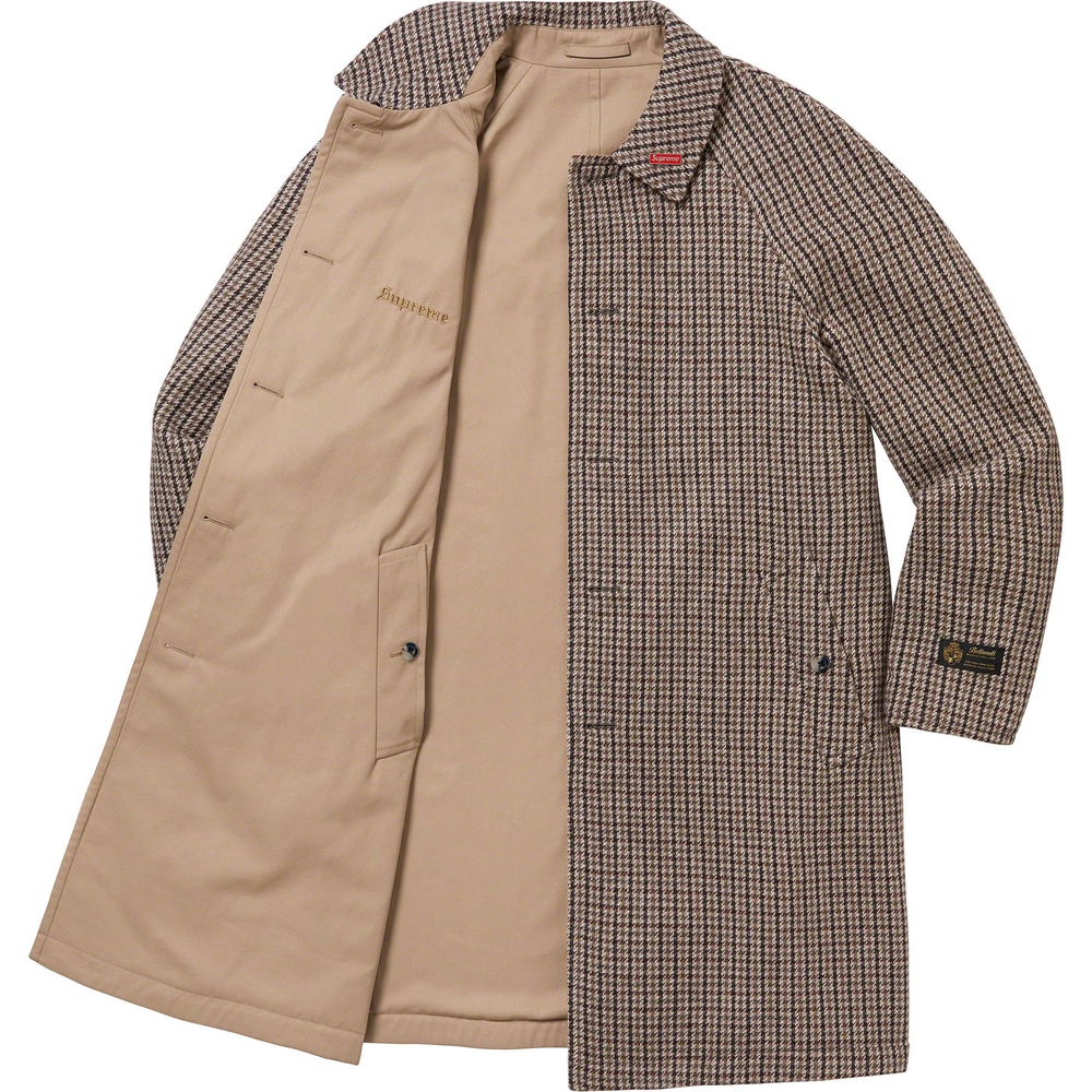 Supreme Reversible Houndstooth Overcoat (FW23) - $798