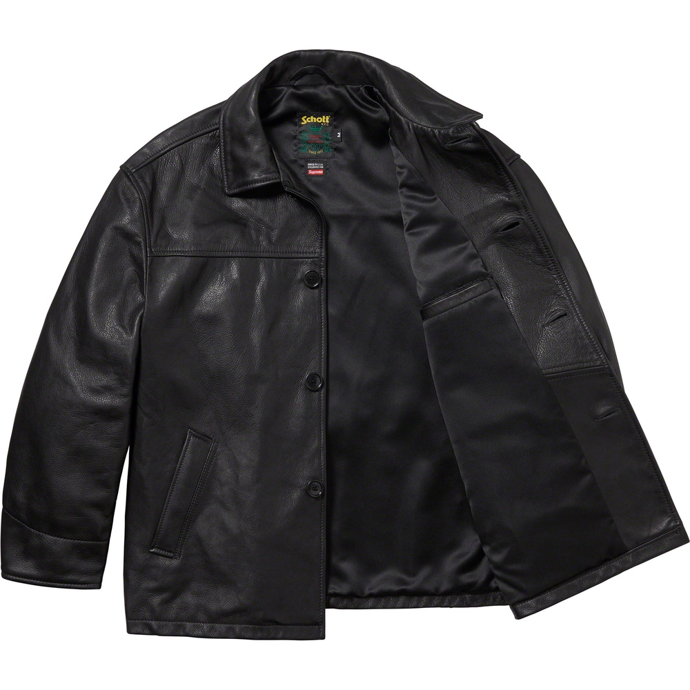 Supreme Supreme Schott Leather Car Coat (FW23) - $898