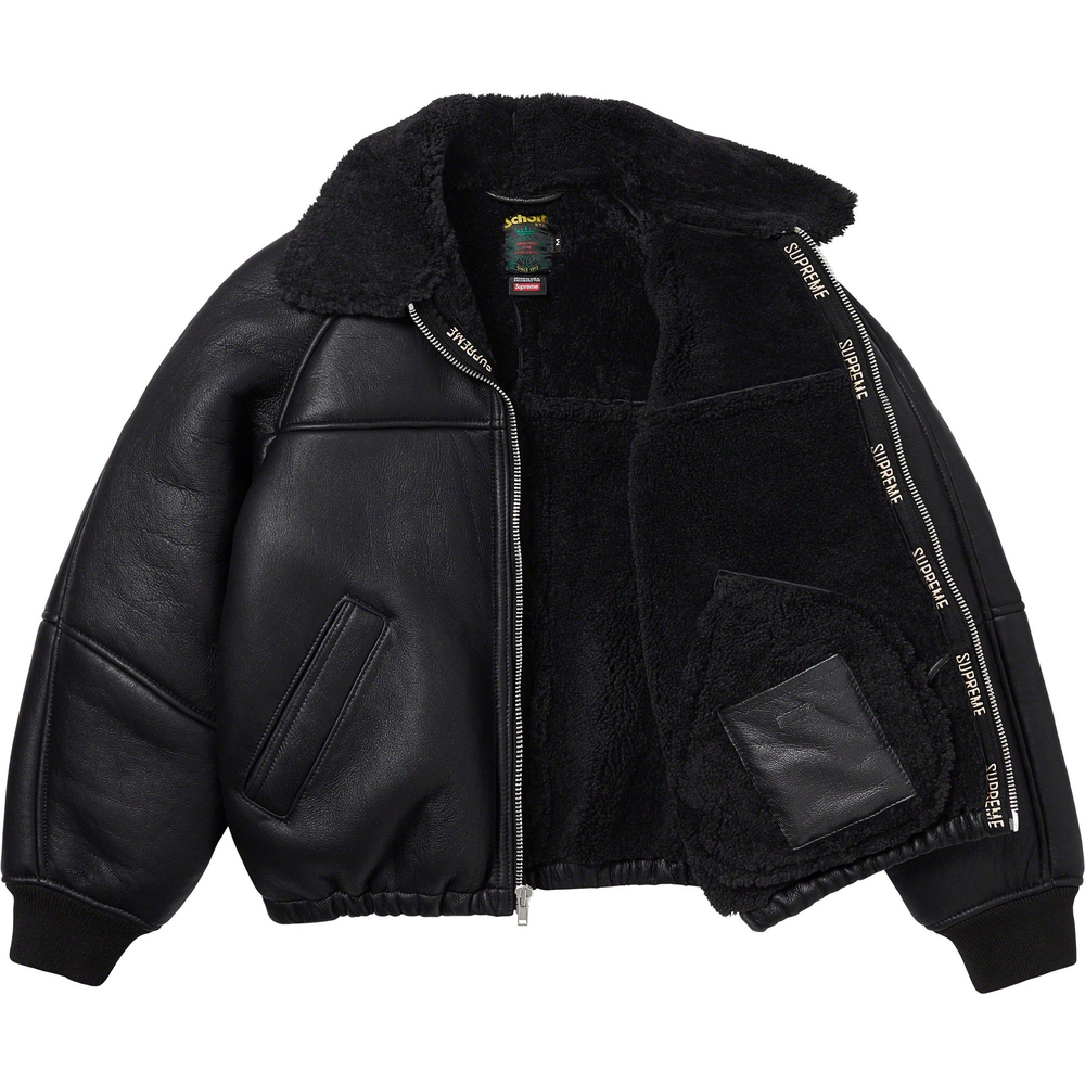 Supreme Supreme Schott Shearling Bomber Jacket (FW23) - $1498