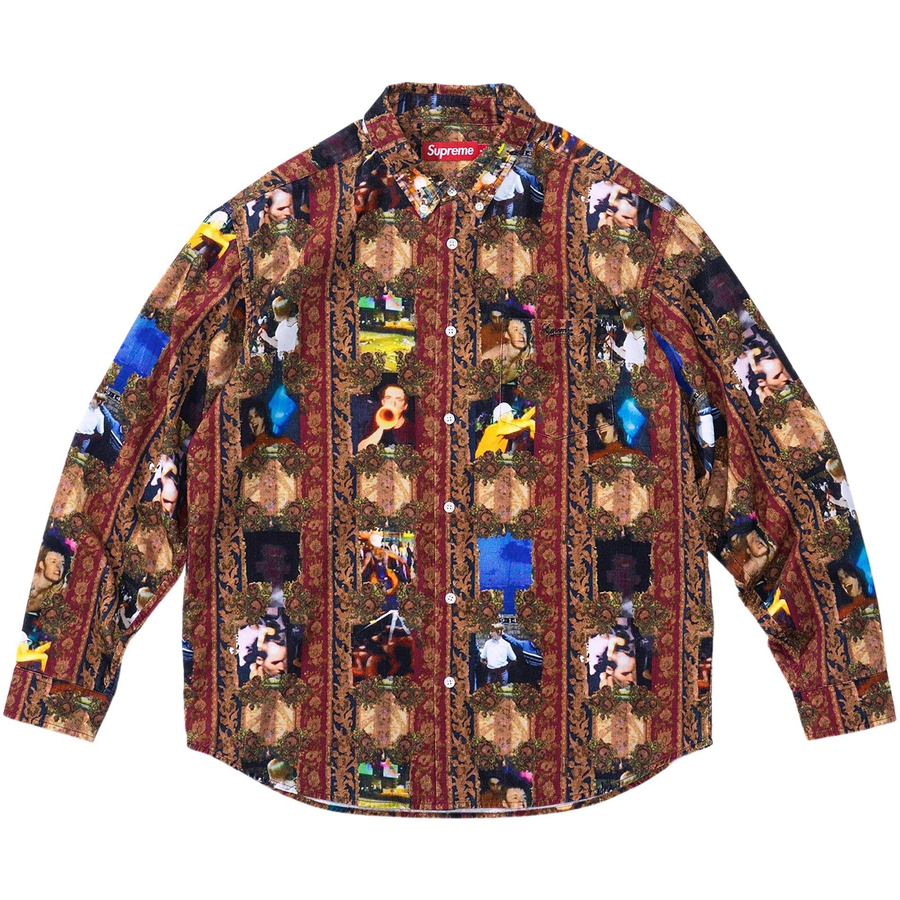 Supreme Hardcore Printed Corduroy Shirt (FW23) - $158