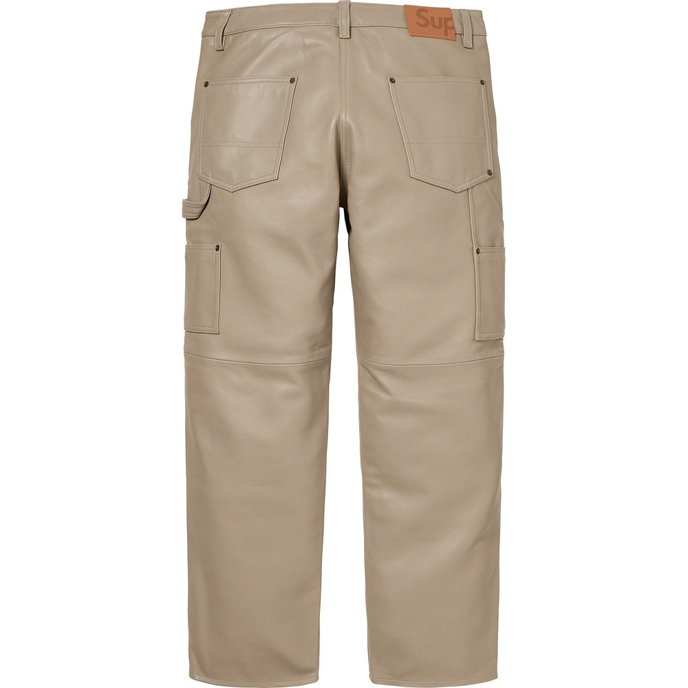 Supreme Leather Double Knee Pant (FW23) - $428