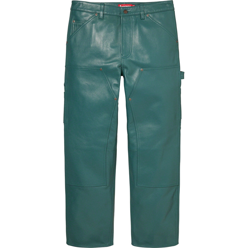 Supreme Leather Double Knee Pant (FW23) - $428