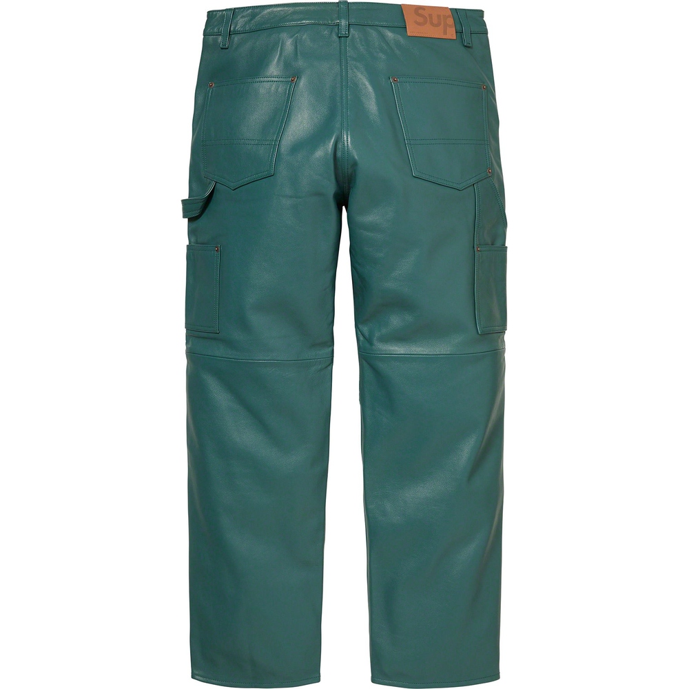 Supreme Leather Double Knee Pant (FW23) - $428
