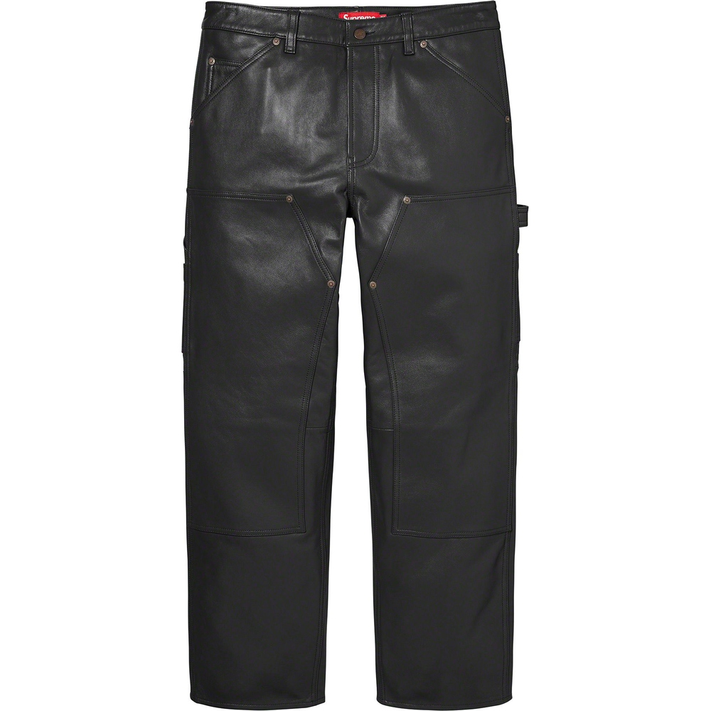 Supreme Leather Double Knee Pant (FW23) - $428