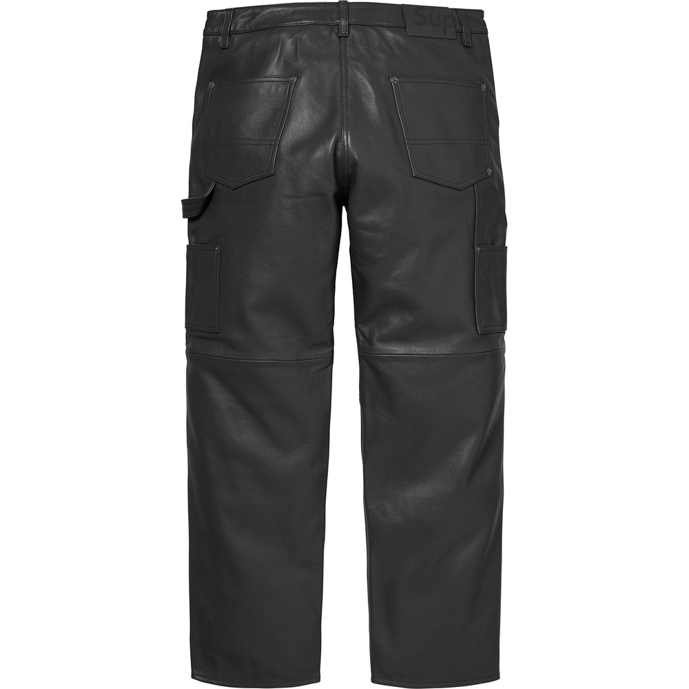 Supreme Leather Double Knee Pant (FW23) - $428