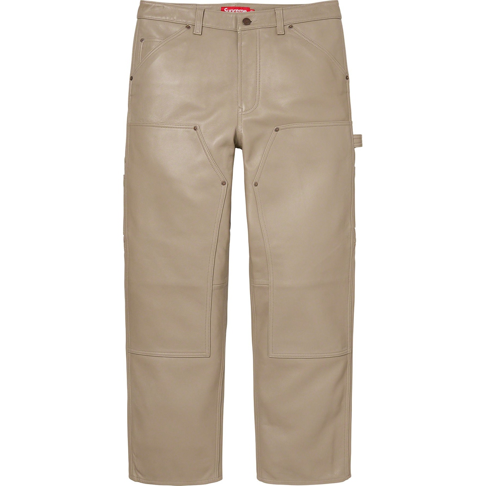 Supreme Leather Double Knee Pant (FW23) - $428