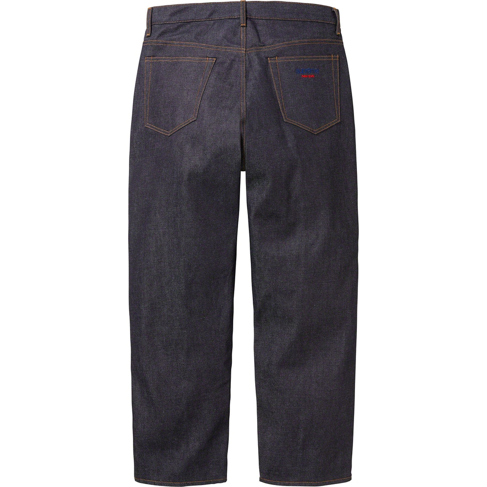 Supreme Rigid Baggy Selvedge Jean (FW23) - $178