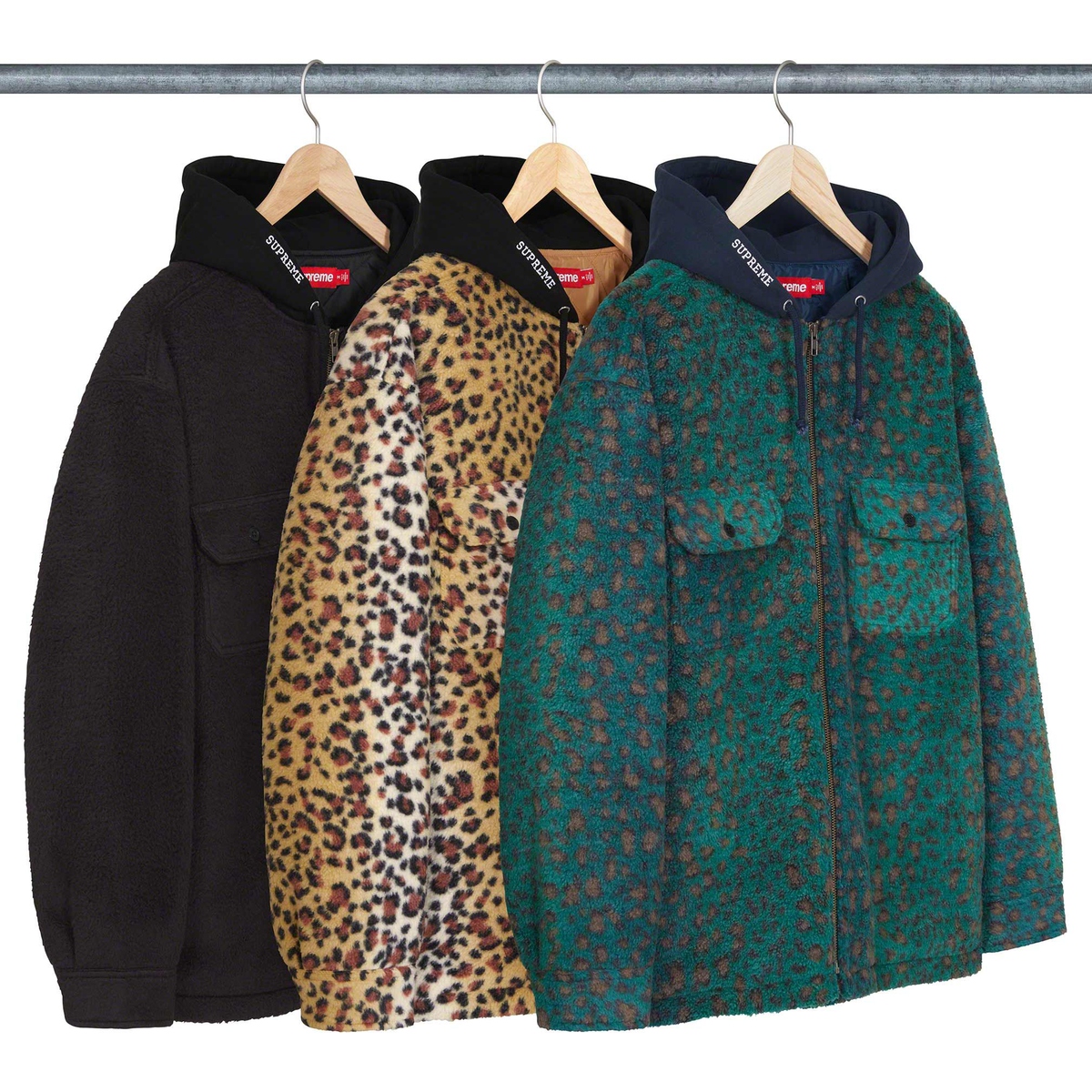 Supreme Fleece Zip Up Hooded Shirt (FW23) - $158