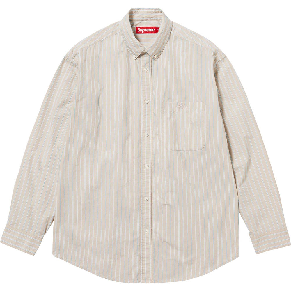 Supreme Loose Fit Stripe Shirt (FW23) - $148