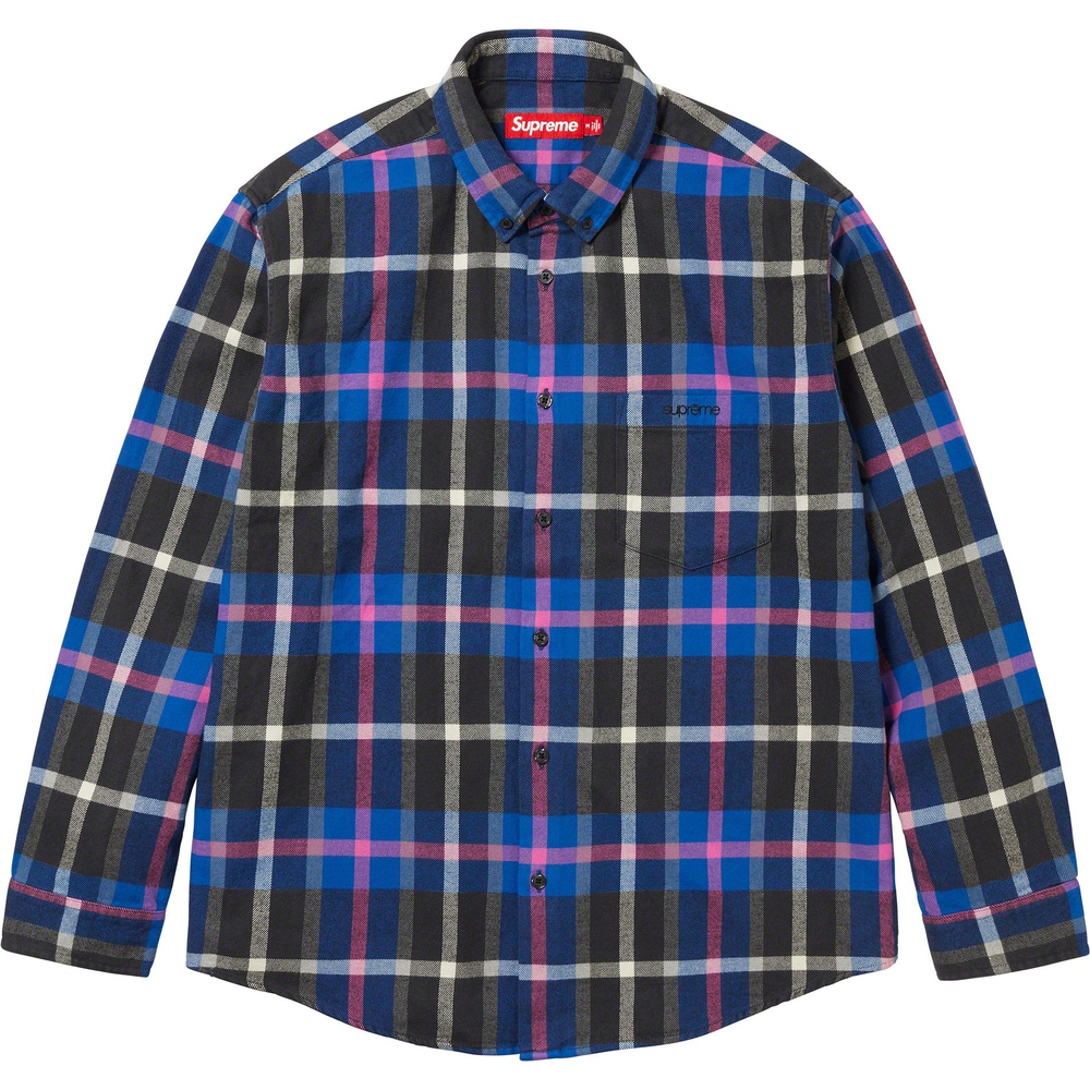 Supreme Plaid Flannel Shirt (FW23) - $138