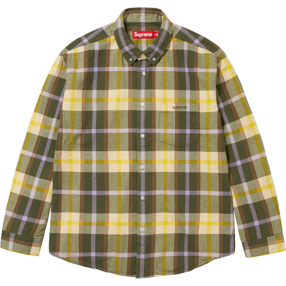 Supreme Plaid Flannel Shirt (FW23) - $138