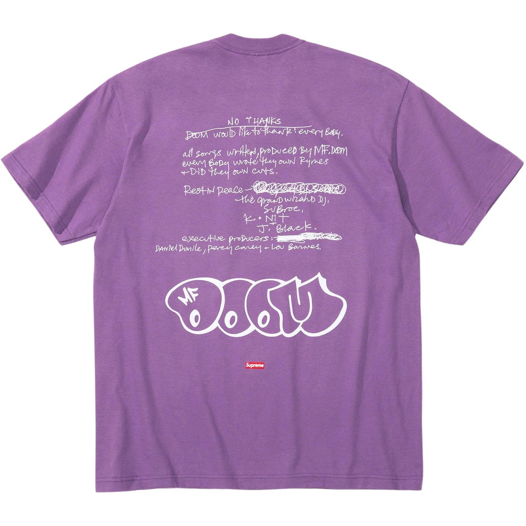 Supreme MF DOOM Tee (FW23) - $48