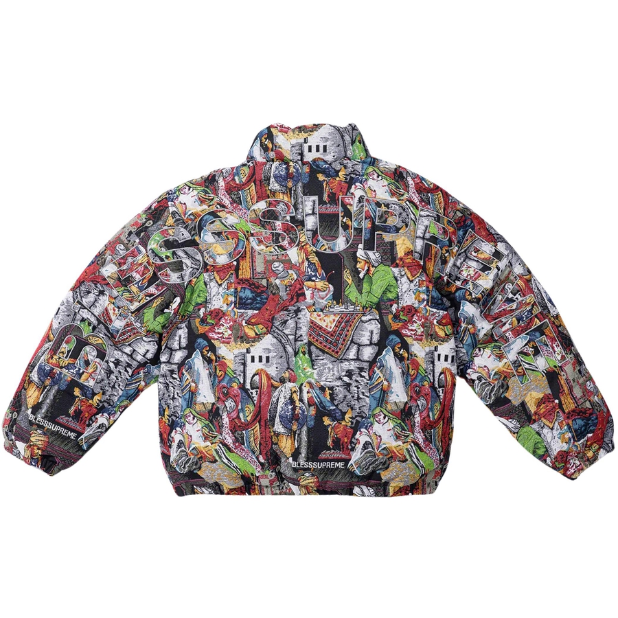 Supreme Supreme BLESS Tapestry Down Puffer Jacket (FW23) - $698