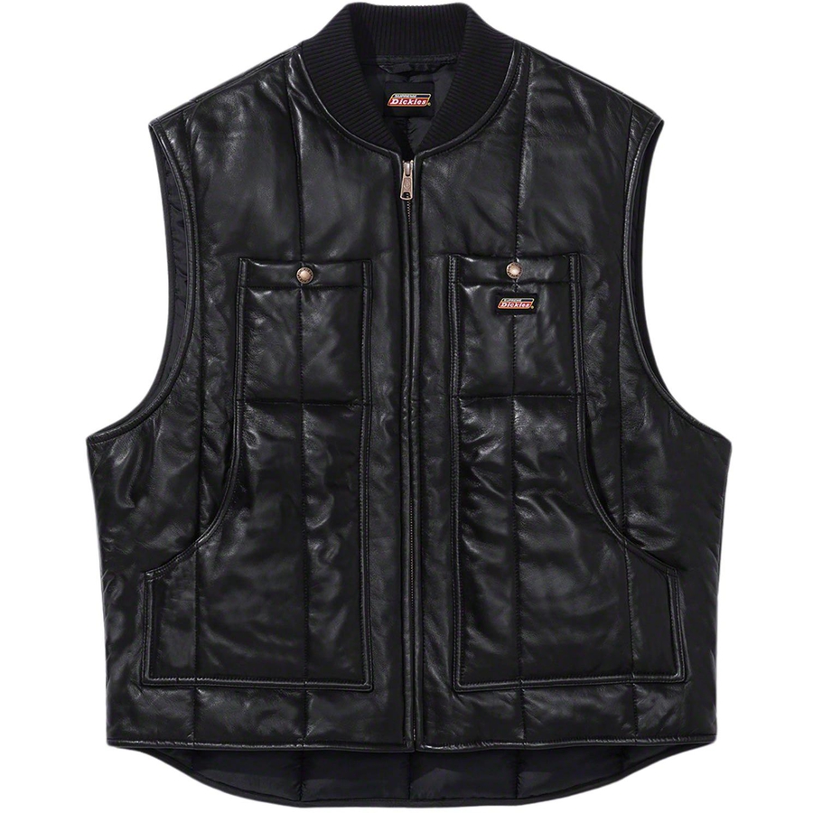 Supreme Supreme Dickies Leather Work Vest (FW23) - $298