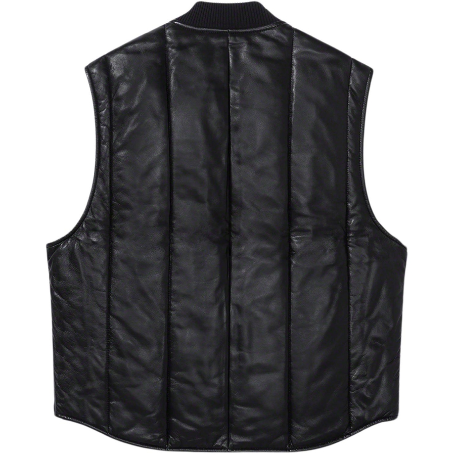Supreme Supreme Dickies Leather Work Vest (FW23) - $298