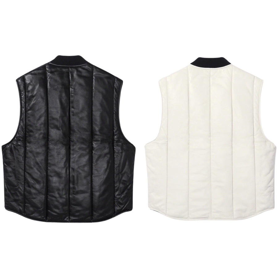 Supreme Supreme Dickies Leather Work Vest (FW23) - $298