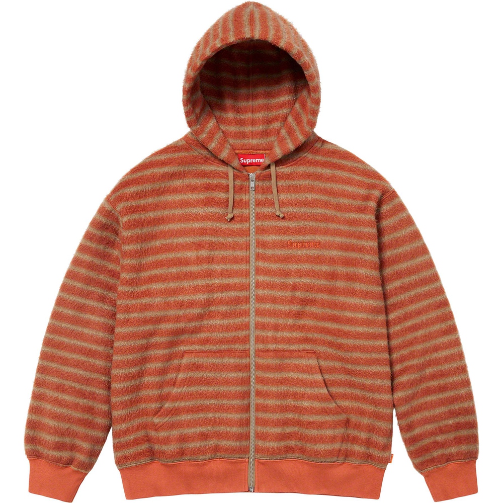 Supreme Brushed Zip Up Hooded Sweatshirt (FW23) - $168