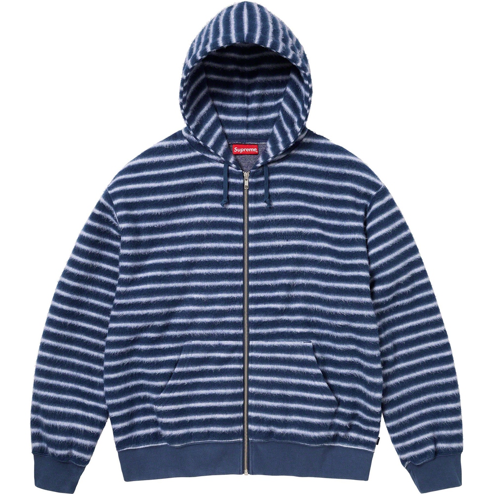Supreme Brushed Zip Up Hooded Sweatshirt (FW23) - $168