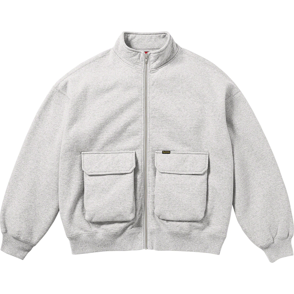 Supreme Cargo Pocket Zip Up Sweatshirt (FW23) - $158