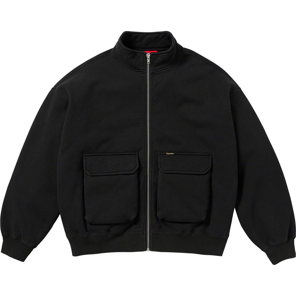 Supreme Cargo Pocket Zip Up Sweatshirt (FW23) - $158