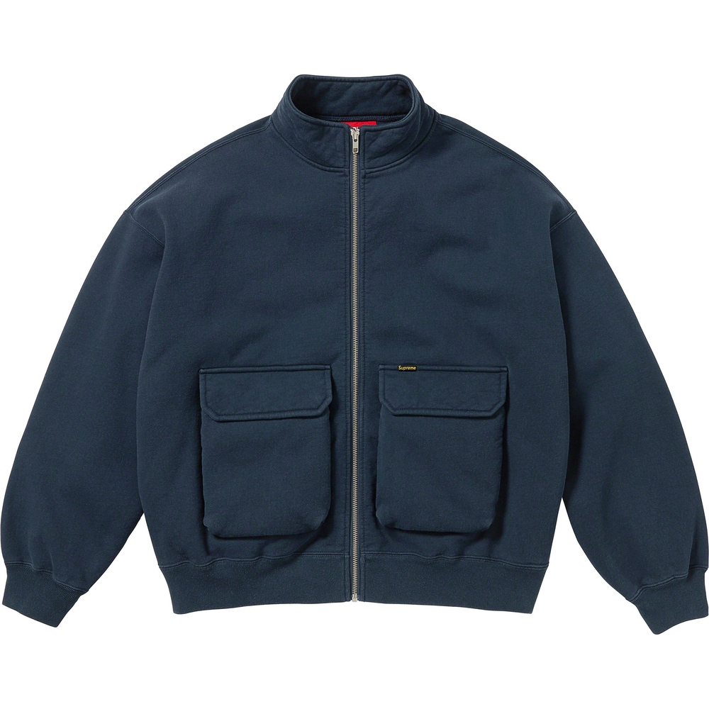 Supreme Cargo Pocket Zip Up Sweatshirt (FW23) - $158