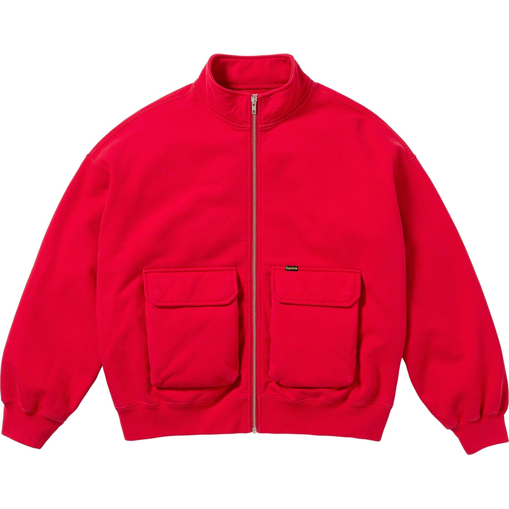 Supreme Cargo Pocket Zip Up Sweatshirt (FW23) - $158
