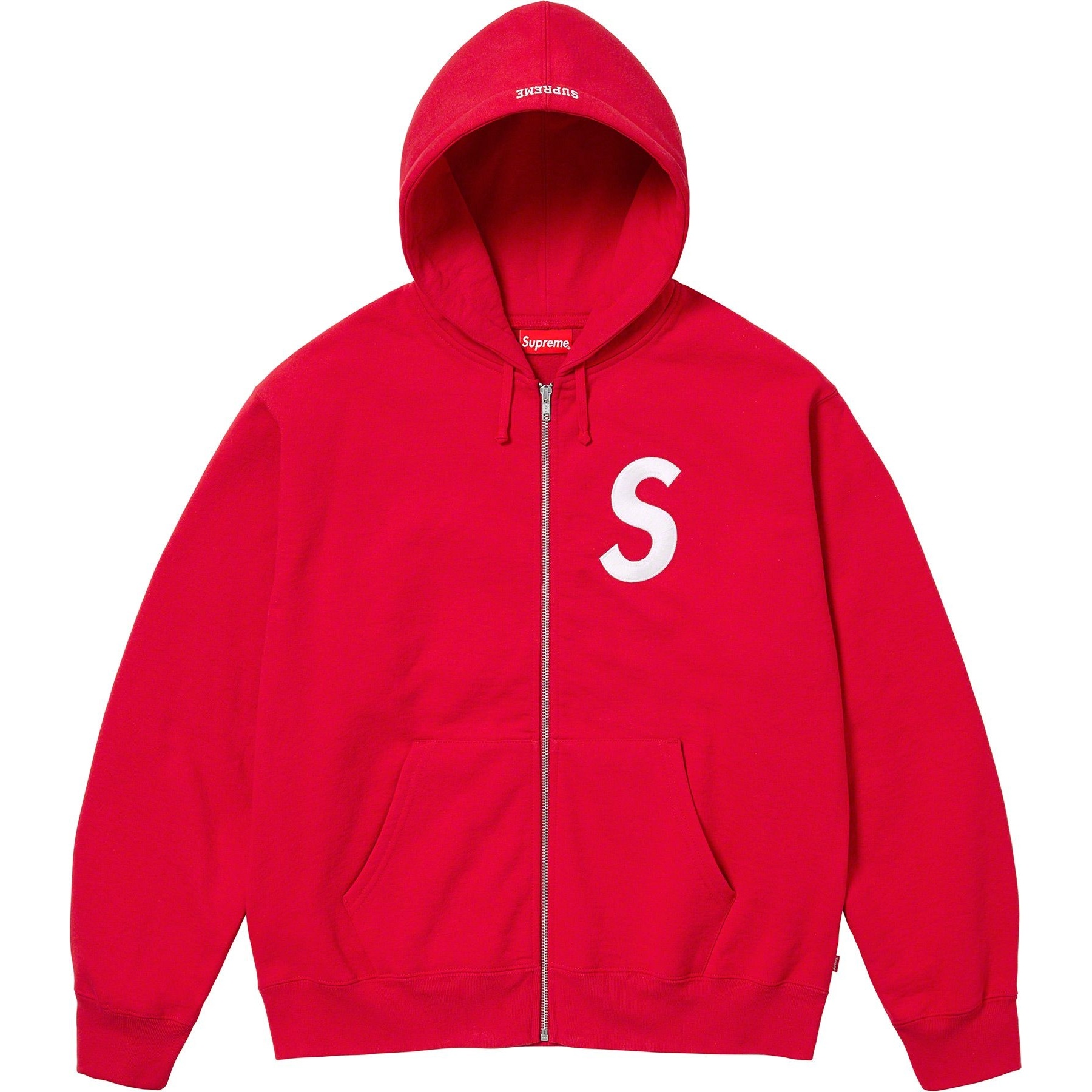 Supreme S Logo Zip Up Hooded Sweatshirt (FW23) - $168
