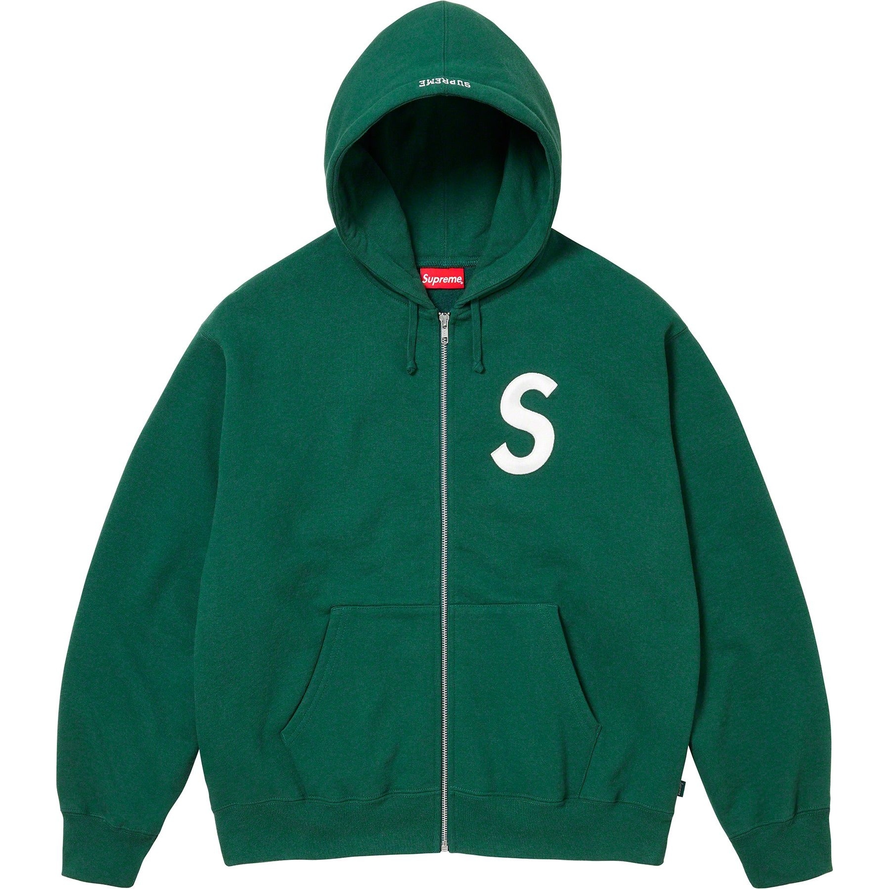 Supreme S Logo Zip Up Hooded Sweatshirt (FW23) - $168