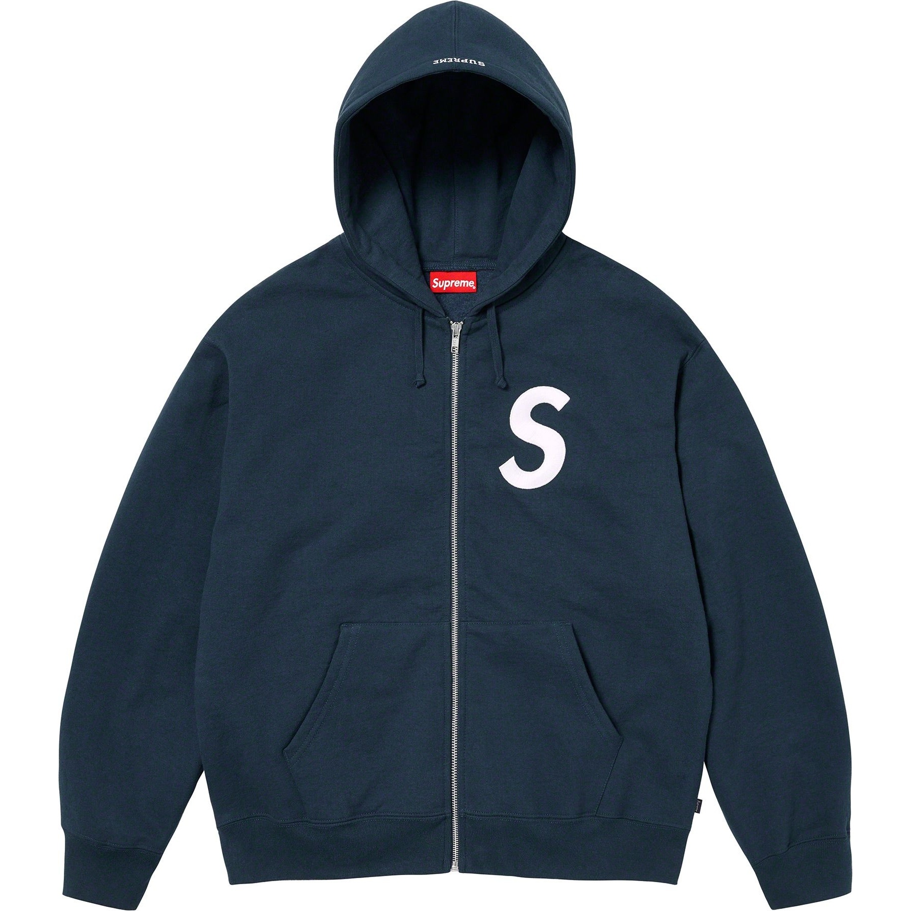 Supreme S Logo Zip Up Hooded Sweatshirt (FW23) - $168