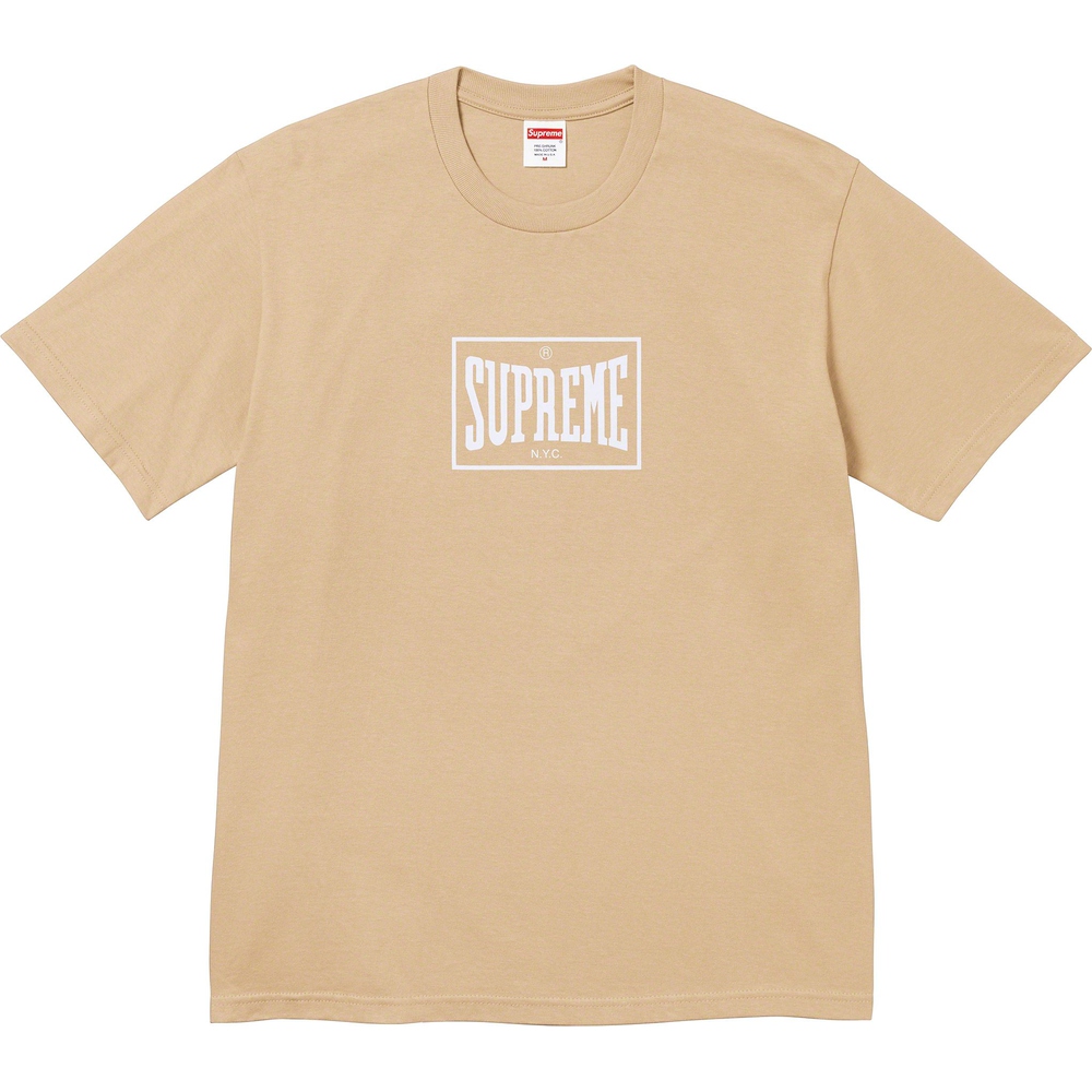 Supreme Warm Up Tee (FW23) - $40