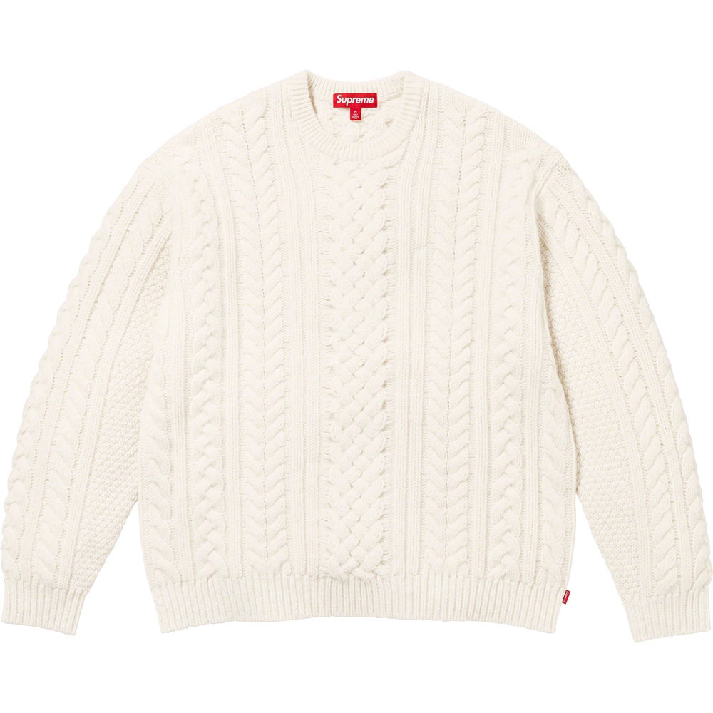 Supreme Appliqué Cable Knit Sweater (FW23) - $198
