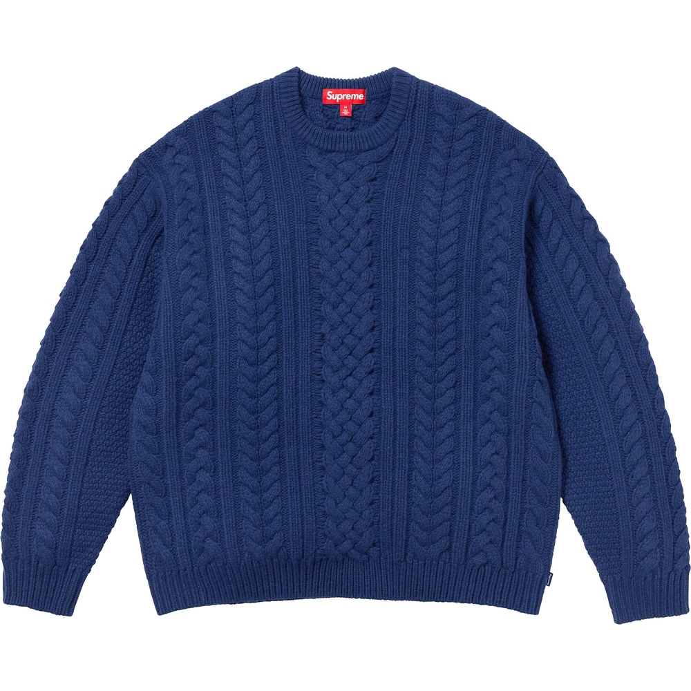Supreme Appliqué Cable Knit Sweater (FW23) - $198