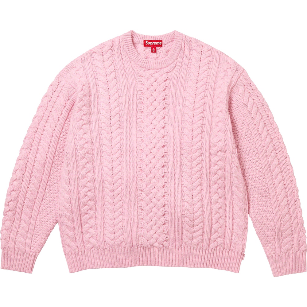 Supreme Appliqué Cable Knit Sweater (FW23) - $198