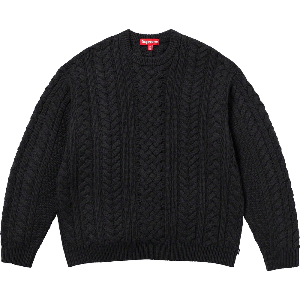 Supreme Appliqué Cable Knit Sweater (FW23) - $198
