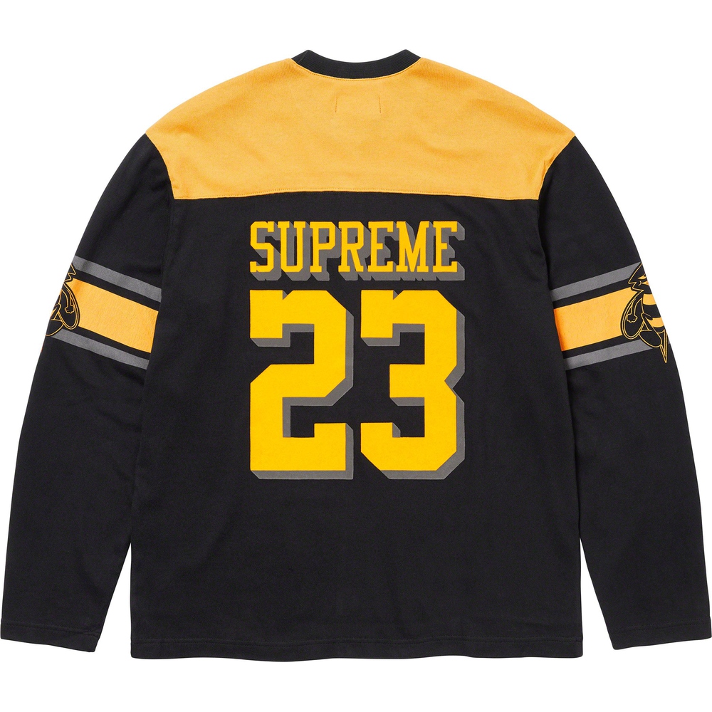 Supreme Bumblebee L S Football Top (FW23) - $118