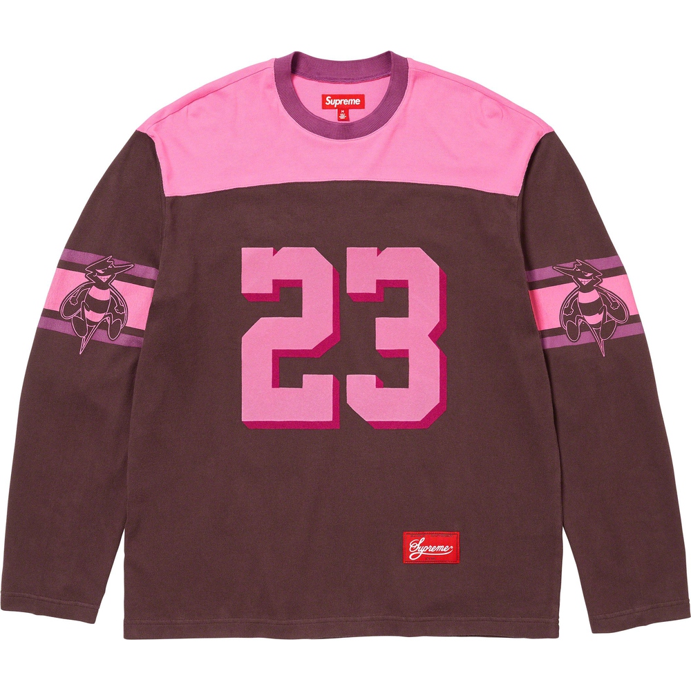 Supreme Bumblebee L S Football Top (FW23) - $118