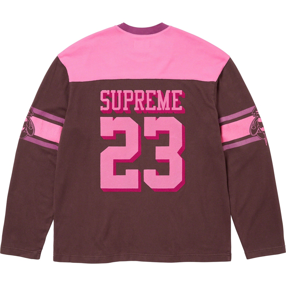 Supreme Bumblebee L S Football Top (FW23) - $118