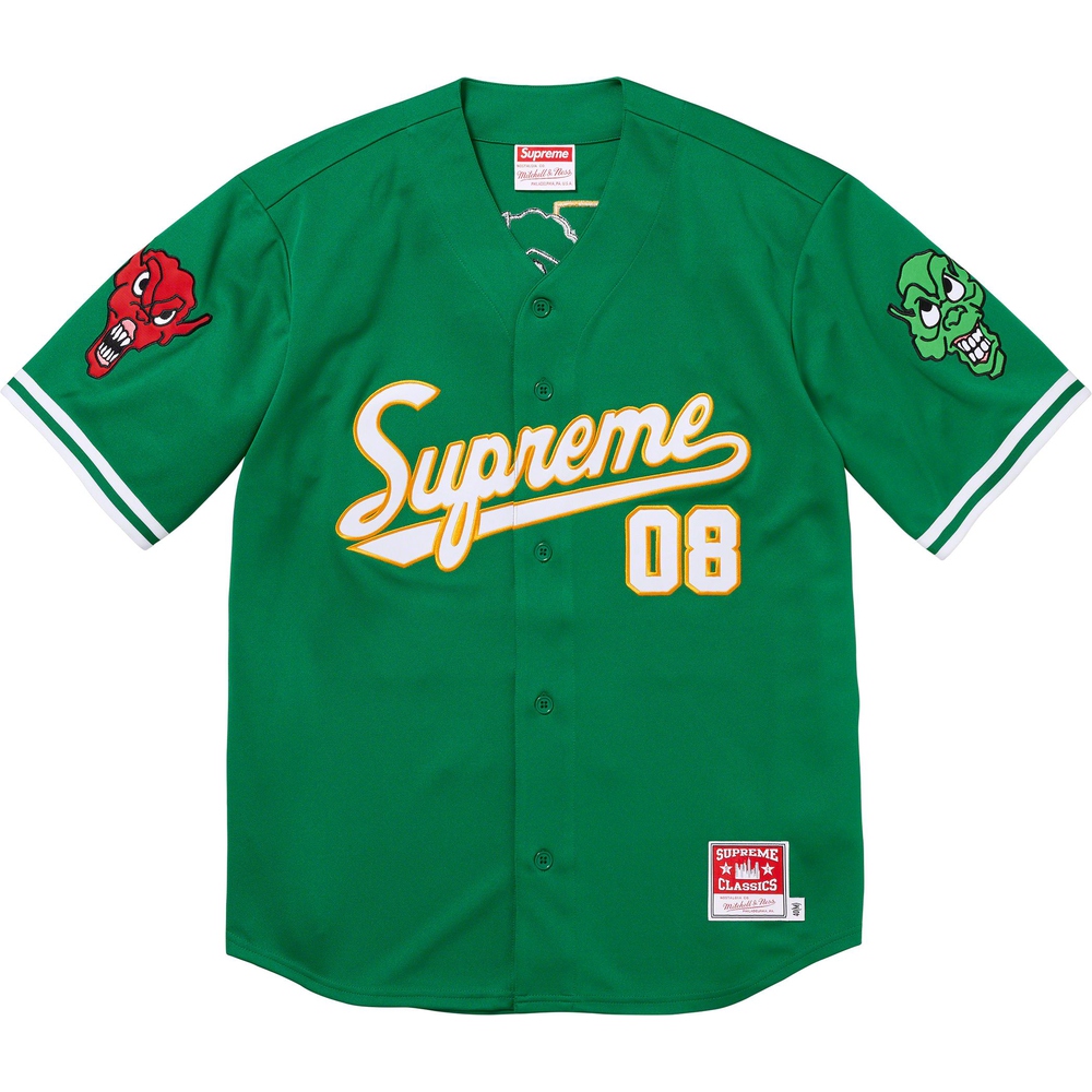 Supreme Supreme Mitchell & Ness Downtown Hell Baseball Jersey (FW23) - $188