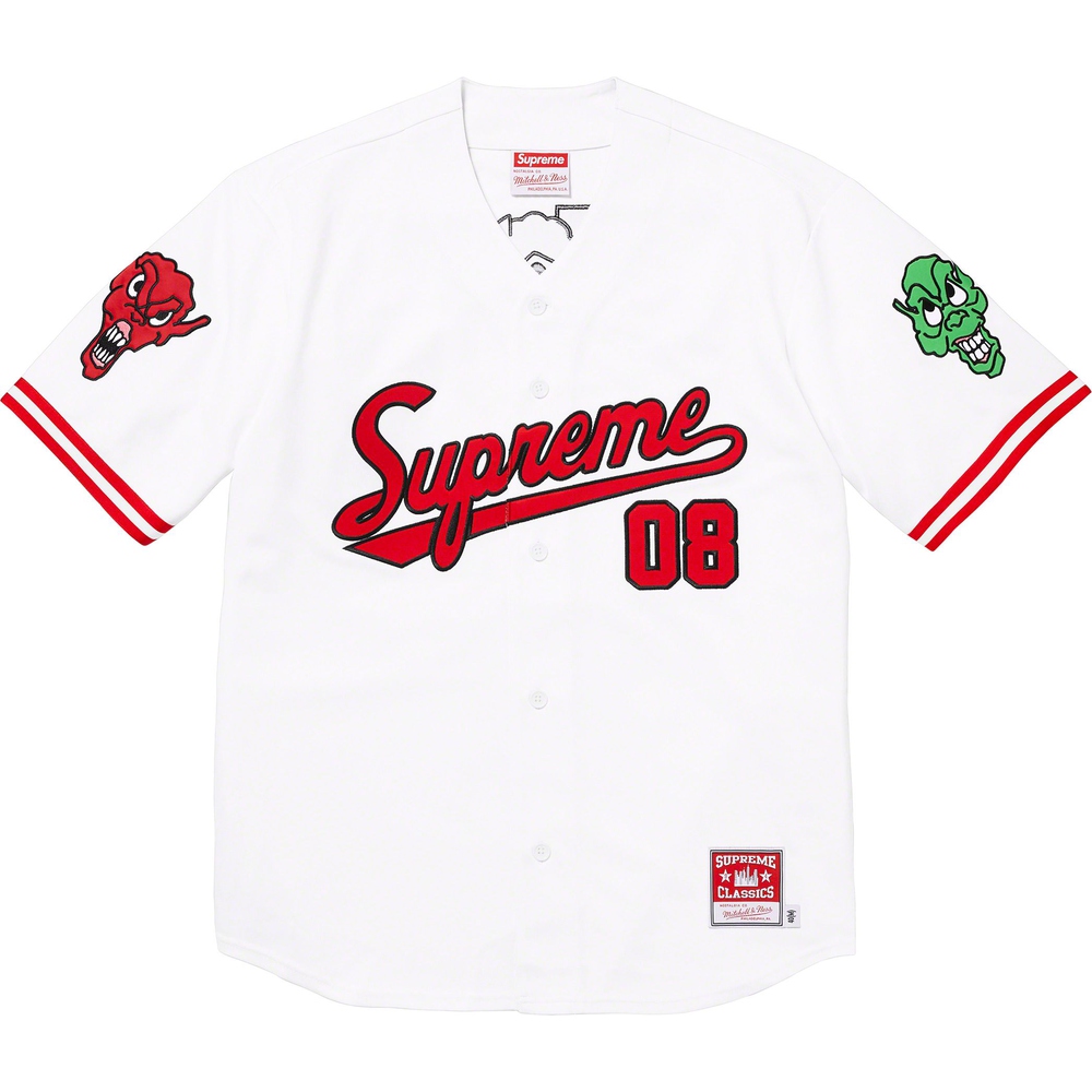 Supreme Supreme Mitchell & Ness Downtown Hell Baseball Jersey (FW23) - $188