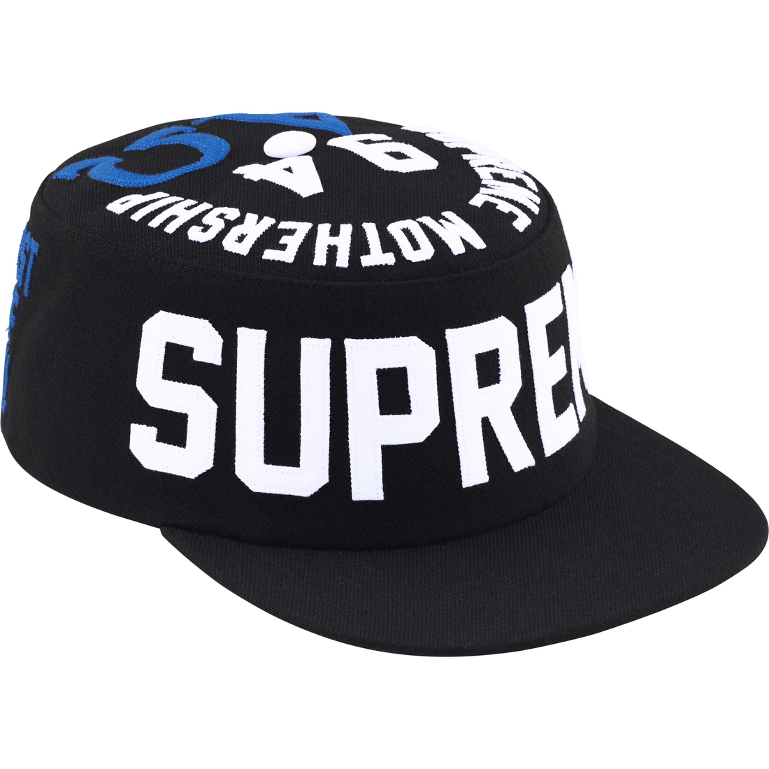 Supreme Alpha Omega Pillbox Hat (FW24) - Black - $58