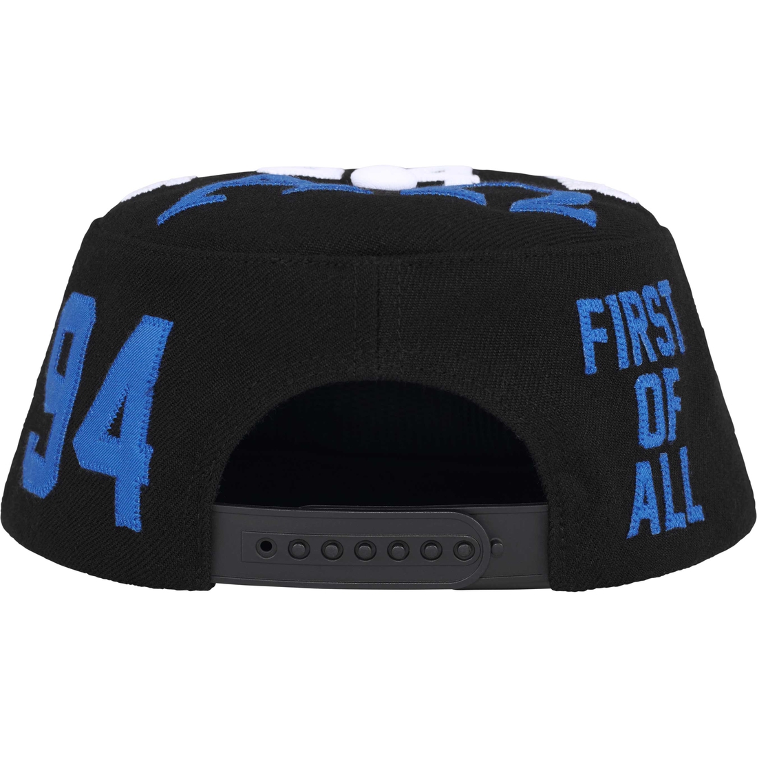 Supreme Alpha Omega Pillbox Hat (FW24) - Black - $58