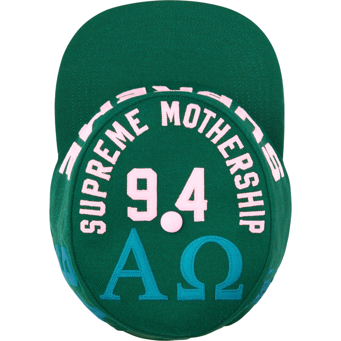 Supreme Alpha Omega Pillbox Hat (FW24) - Dark Green - $58