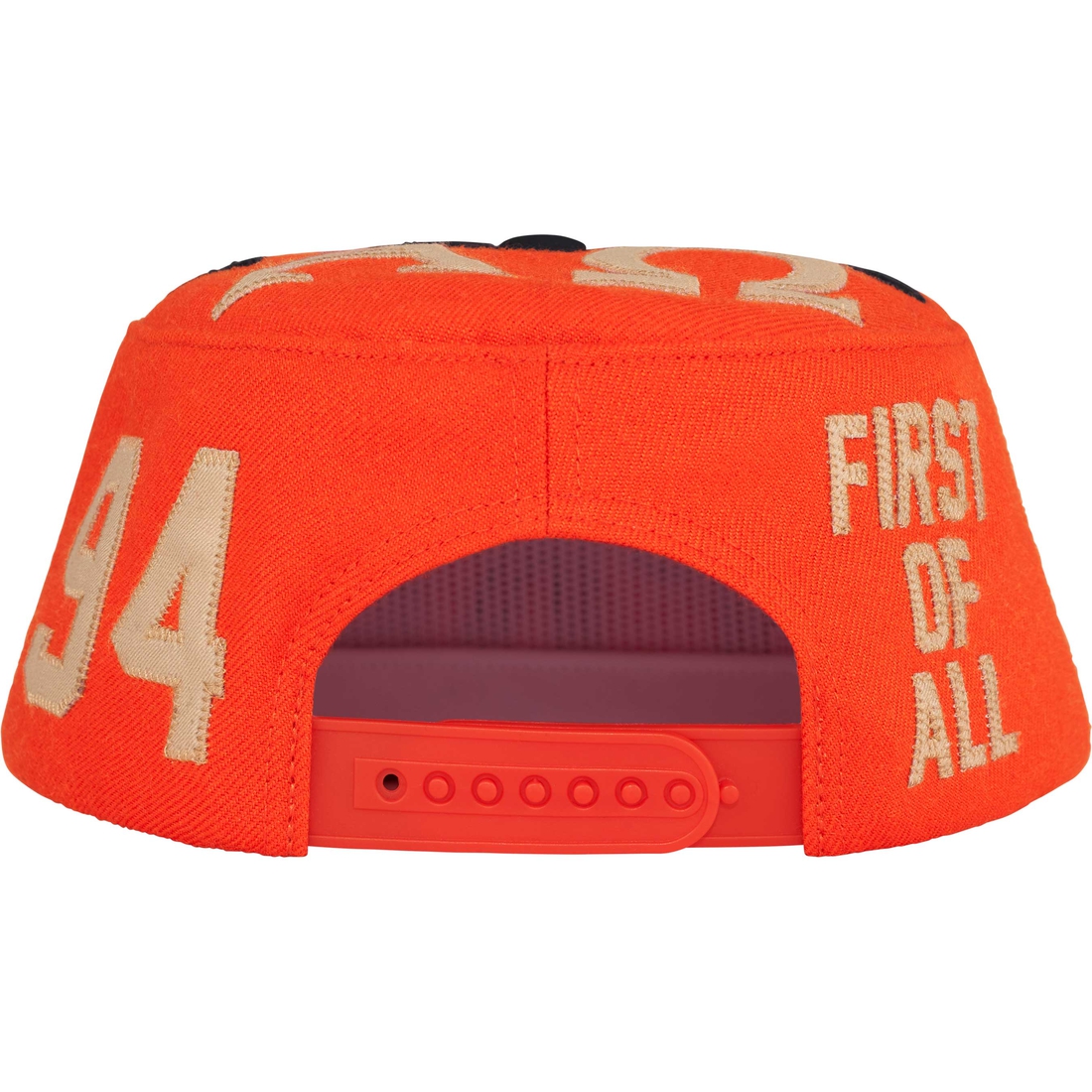 Supreme Alpha Omega Pillbox Hat (FW24) - Orange - $58