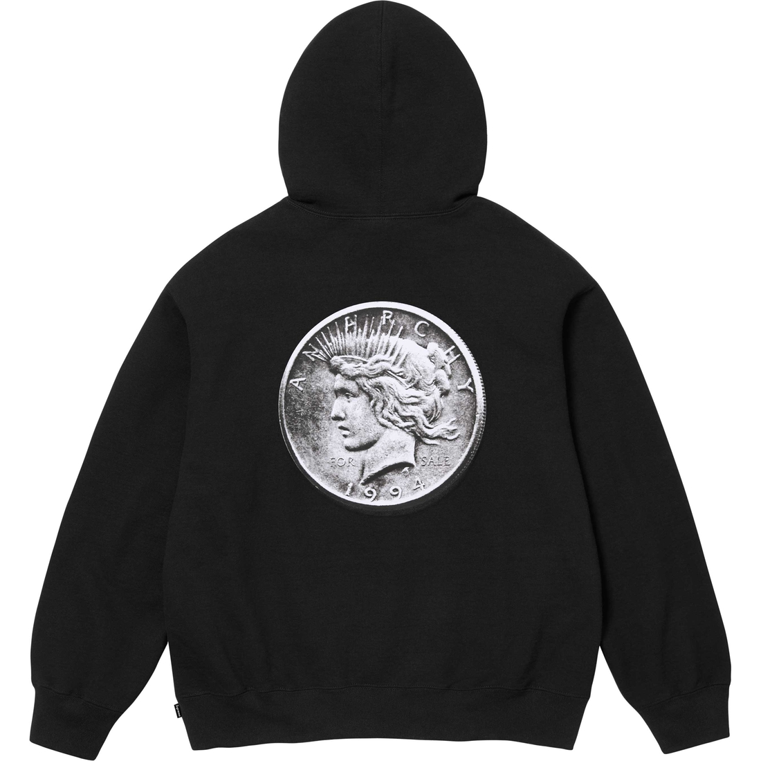 Supreme Anarchy Hooded Sweatshirt (FW24) - Black - $158