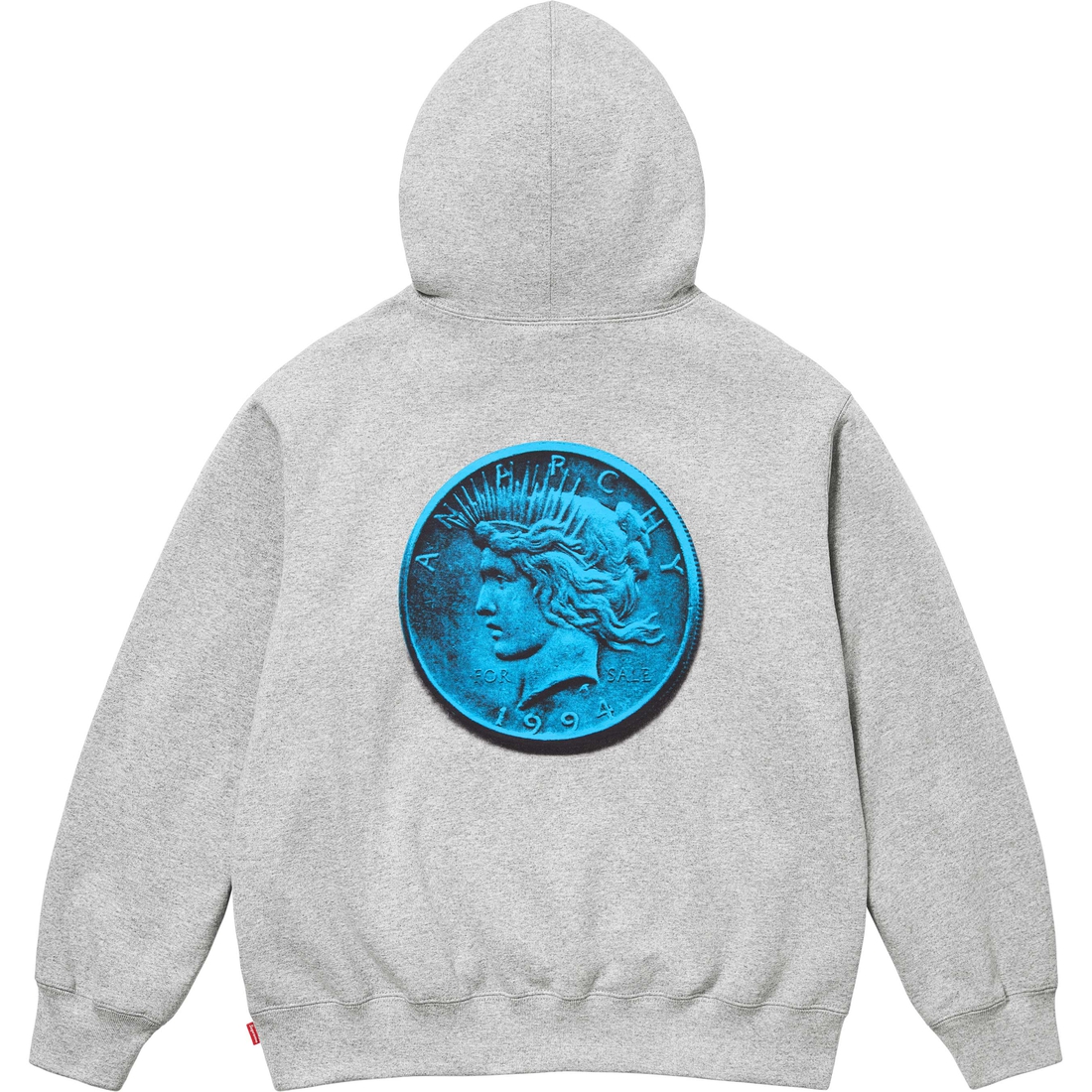 Supreme Anarchy Hooded Sweatshirt (FW24) - Heather Grey - $158