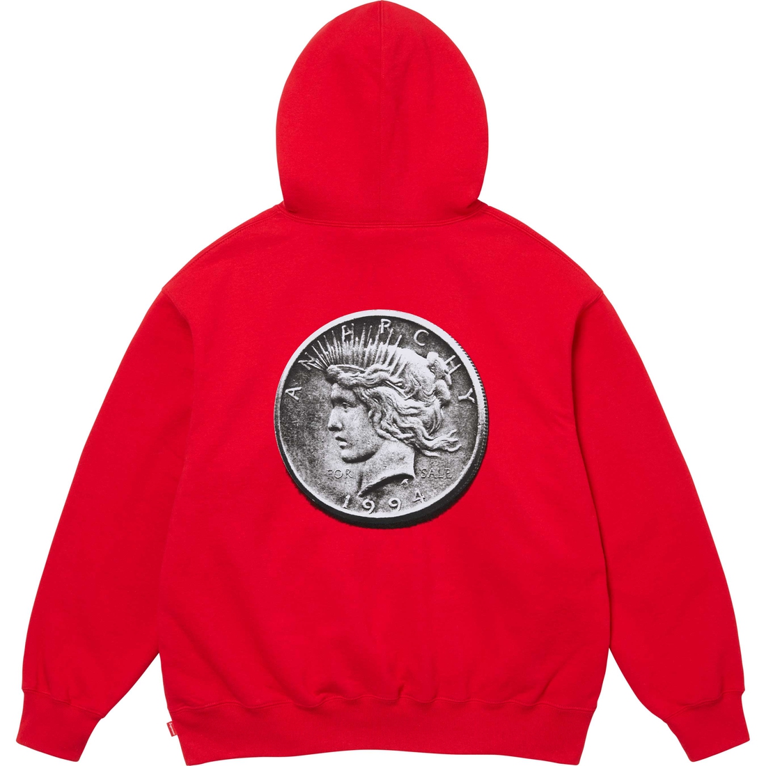 Supreme Anarchy Hooded Sweatshirt (FW24) - Red - $158