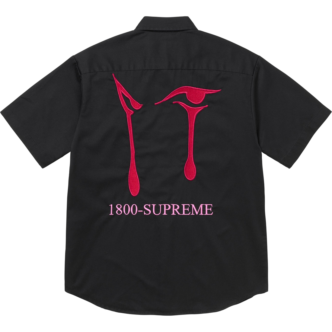 Supreme AOI Eyes S S Work Shirt (FW24) - Black - $138