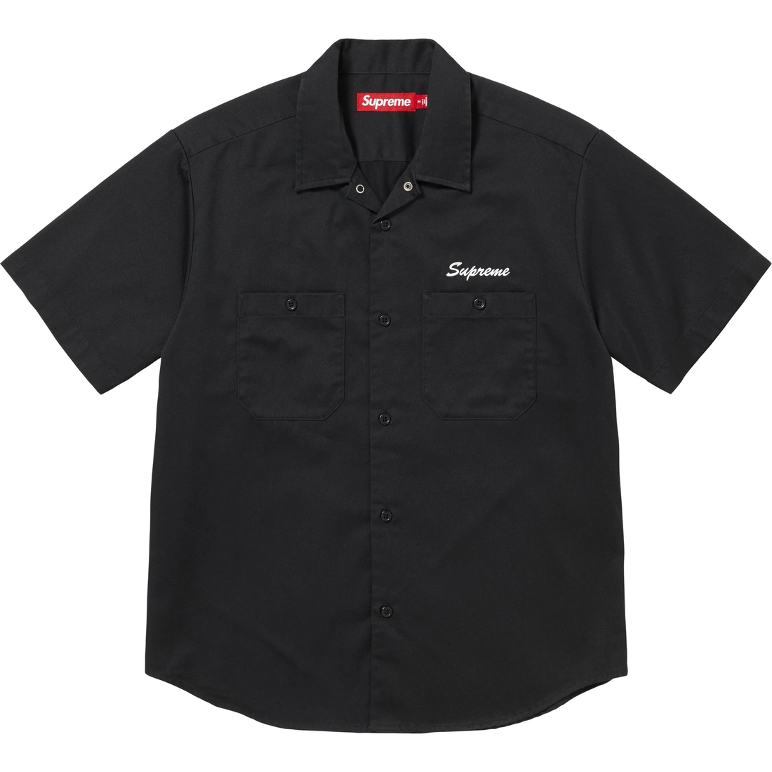 Supreme AOI Eyes S S Work Shirt (FW24) - Black - $138
