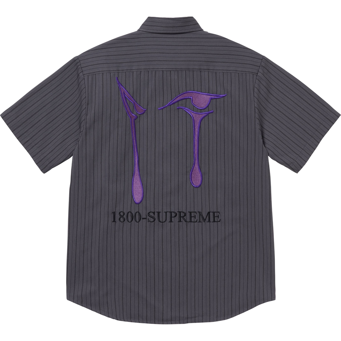 Supreme AOI Eyes S S Work Shirt (FW24) - Stripe - $138